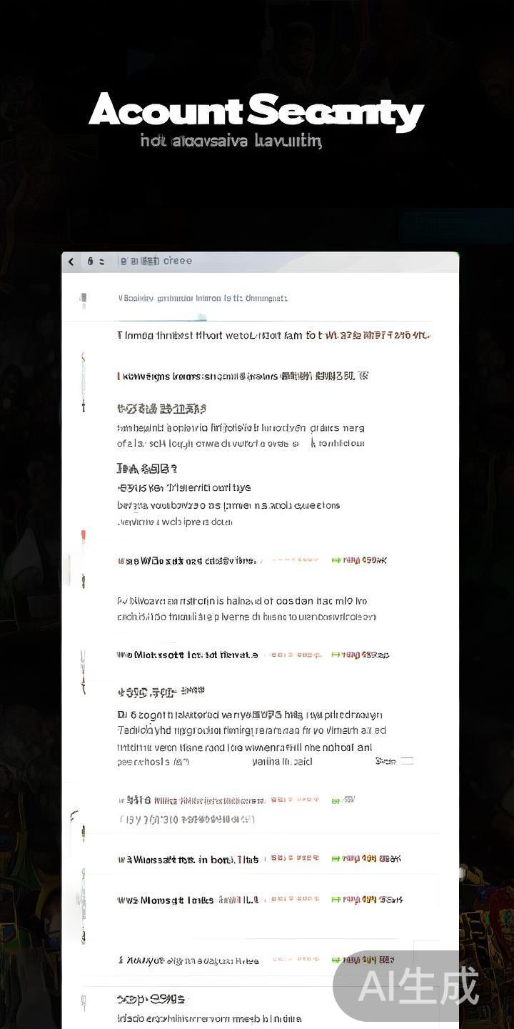 澳门新葡京注册账号后如何保障安全登录与科学进行账户管理 新葡京平台一般提供“账户安全”栏目,用户可以随时查